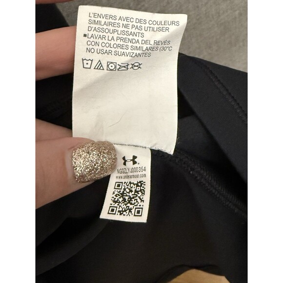 Under Armour Coldgear Half Zip Reflective Training Top Women's Size M Blue Black - Picture 5 of 8